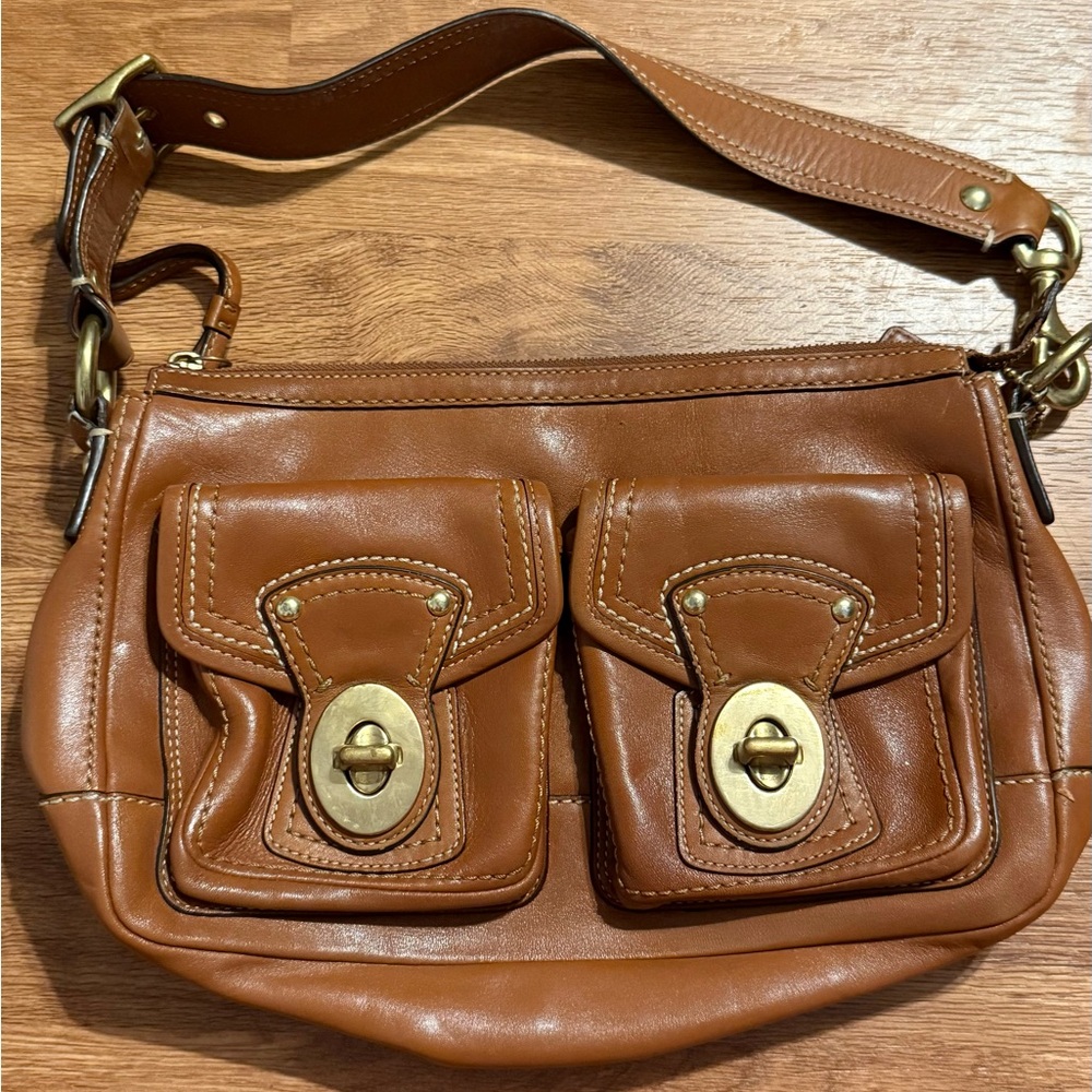 Coach Brown Leather Shoulder Bag